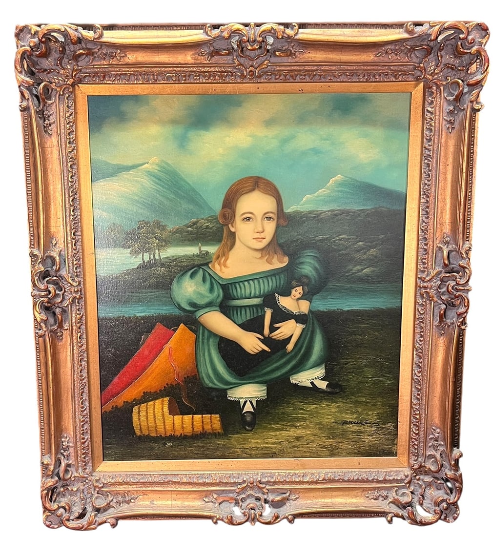 PORTRAIT SIGNED BY LISTED ARTIST: PORTRAIT SIGNED BY LISTED ARTIST Height: 32 in. by Width: 28 in.