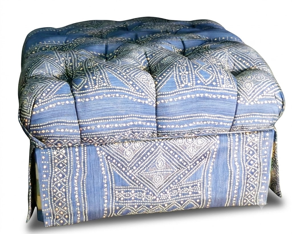 BUTTON TUFTED OTTOMAN (1 of 4)