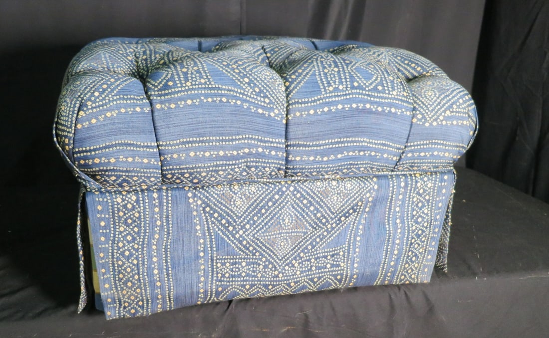 BUTTON TUFTED OTTOMAN - 4