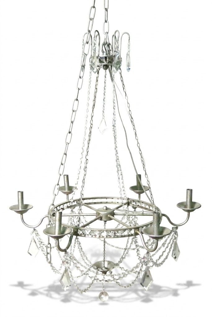 CRYSTAL BASKET CHANDELIER (1 of 3)