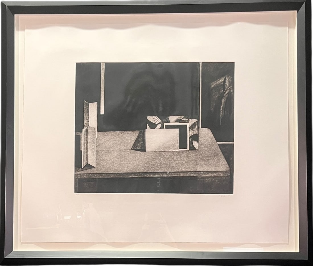 "SHELF OF COORESPONDENCE" ETCHING BY RICHARD S. (1 of 2)