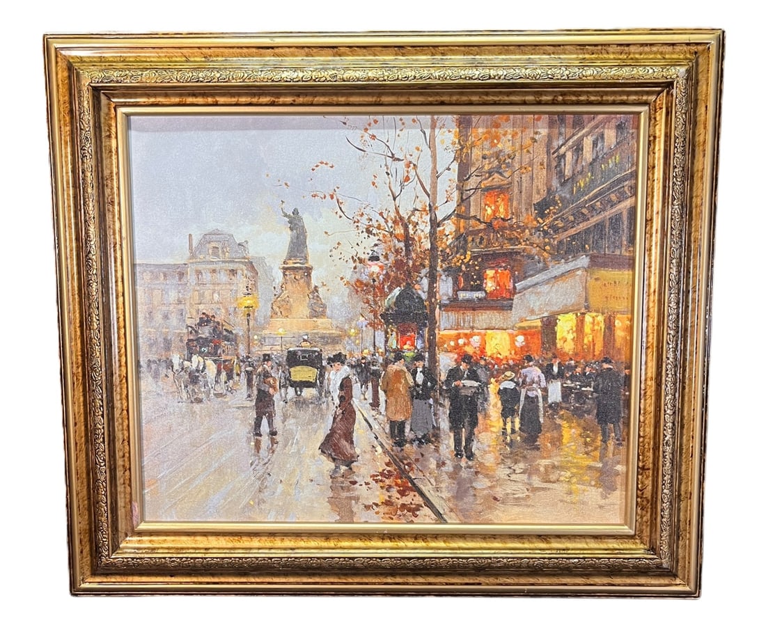 EDOUARD CORTEZ PARISIAN SCENE GICLEE PRINT (1 of 3)