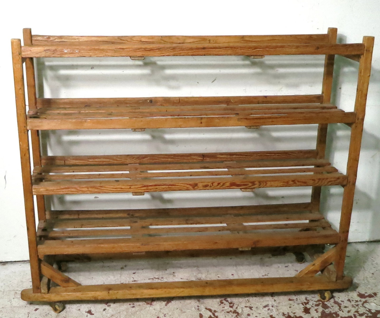 ANTIQUE DRYING RACK: ANTIQUE DRYING RACK Height: 41 in. by Width: 48 in. by Depth: 13 IN.
