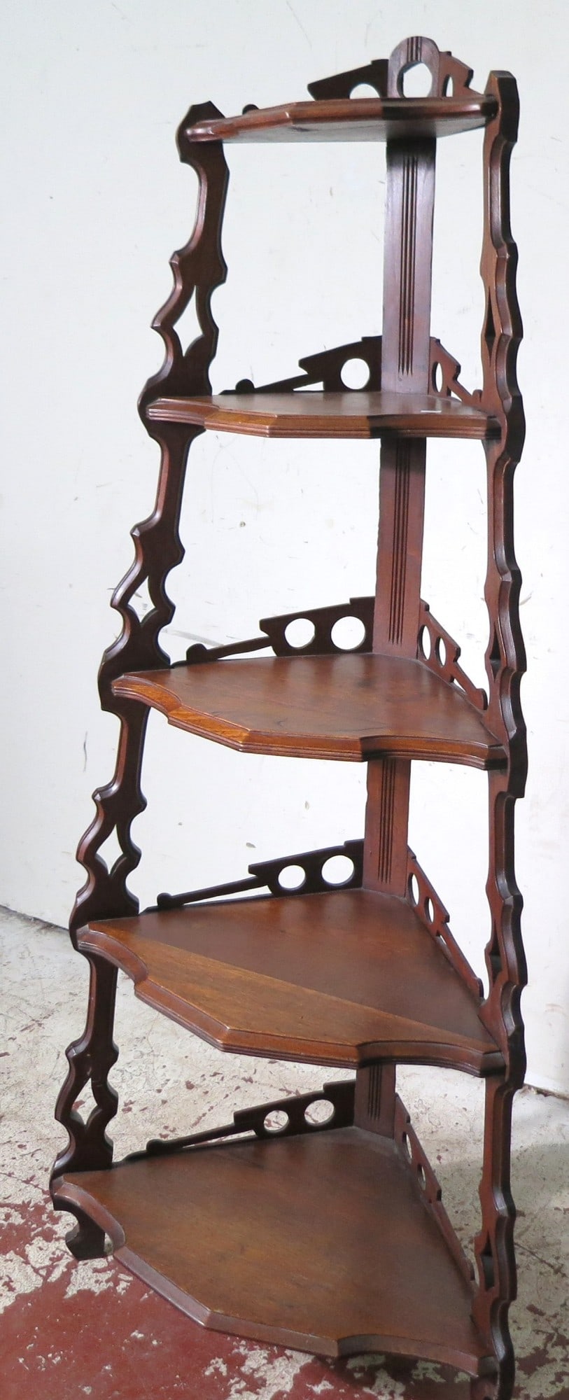 VICTORIAN CORNER WHATNOT STAND - 3