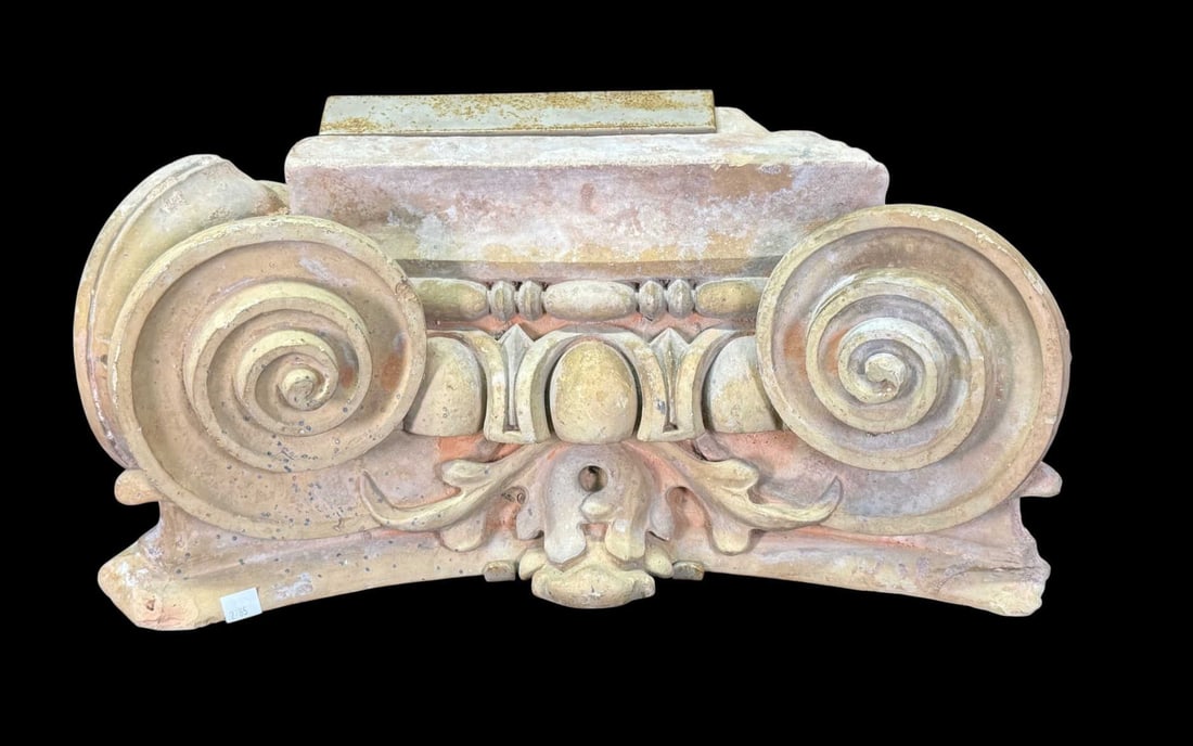 TERRACOTTA / STONE -SCULPTURE 19TH CENTURY ARCHIT: TERRACOTTA / STONE -SCULPTURE 19TH CENTURY ARCHITECTURAL SALVAGE PIECE. Height: 10 in. by Width: 21 in.