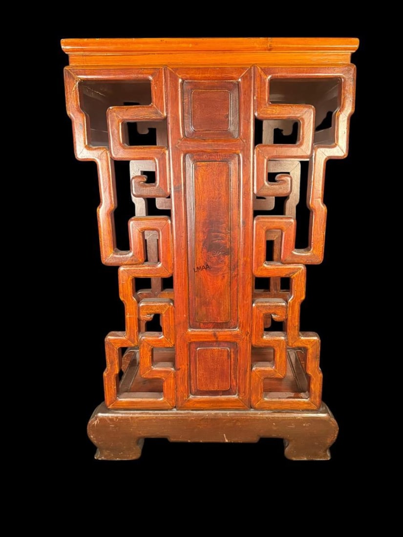 CARVED CHINEESE WOODED TABLE (1 of 2)
