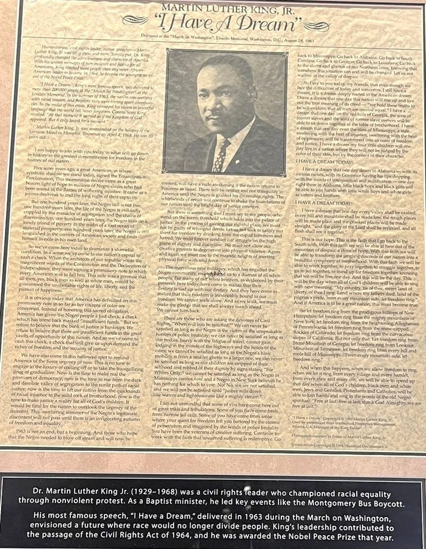 MLK MEMORABILIA FRAMED - 3