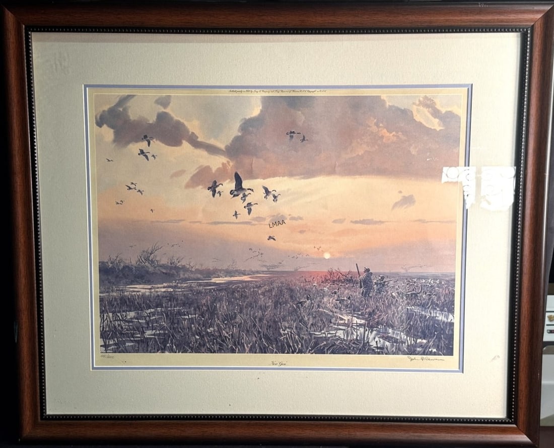 JOHN COWAN LITHOGRAPH "NEW GUN" (1 of 4)