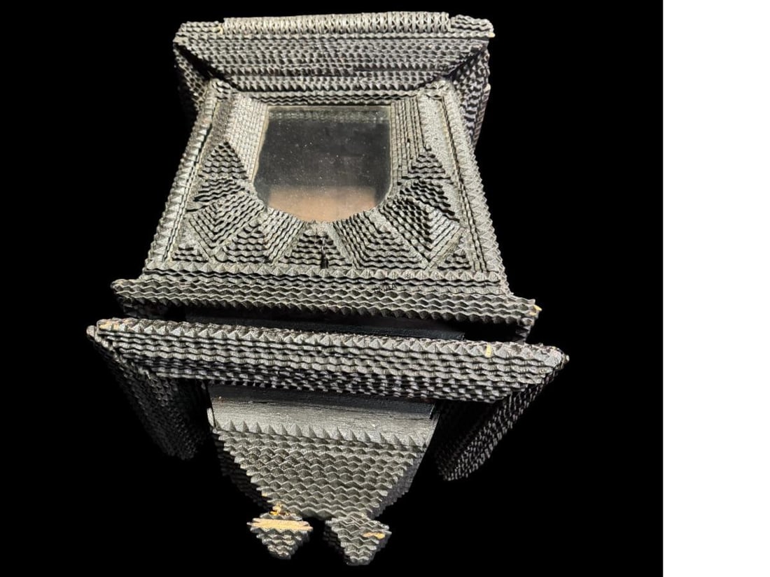TRAMP ART CABINET CIRCA 1880-1910 (1 of 4)