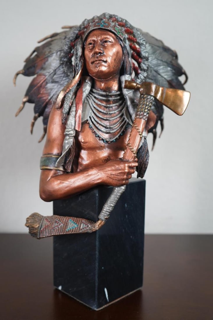 C.A. Pardell "Eminent Crow" Bronze Bust (1 of 8)