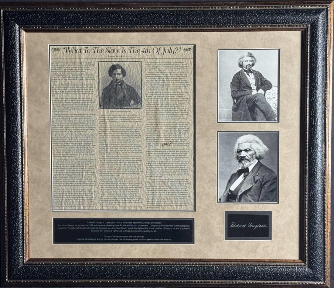 FREDERICK DOUGLASS MEMORABILIA: FREDERICK DOUGLASS MEMORABILIA.