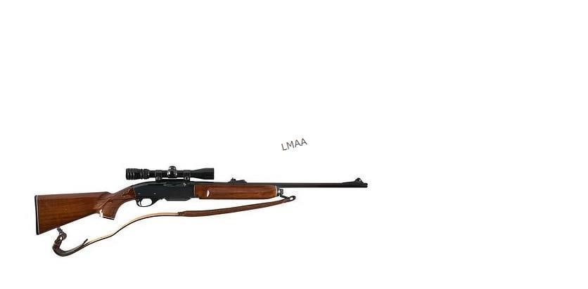 Remington Model 7400 30-06 Semi Auto Rifle: Remington Model 7400 30-06 Semi Auto Rifle Barrel Length: 22 in. OAL: 42.625 in. Condition: Good; light wear & handling marks throughout; bore is mostly good with strong rifling, some light fouling. I
