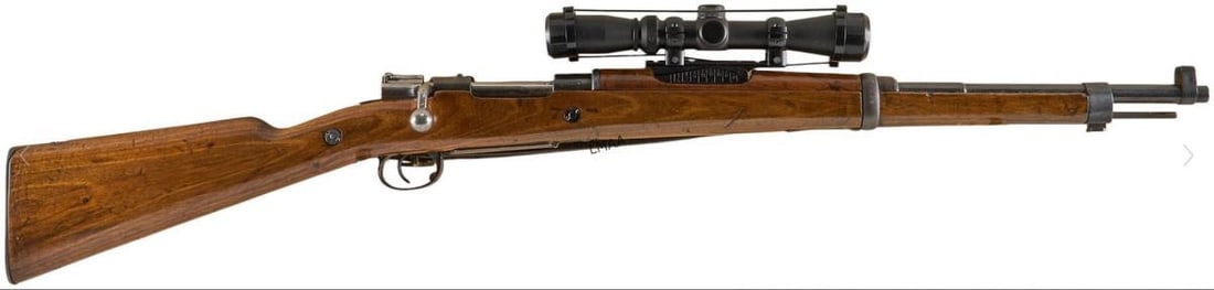 Spanish Oviedo M1916 Rebarreled 308 Win Rifle: Spanish Oviedo M1916 Rebarreled 308 Win Rifle Manufacturer: Ovideo Spain Model: 1916 Caliber: 308 Win Barrel length: 22 in. OAL: 41.5 in. Condition: (both) Good; moderate wear throughout; refinished