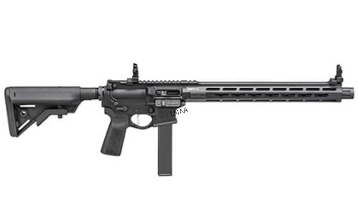 SPRINGFIELD SAINT VICTORCARBINE 9MM: SPRINGFIELD SAINT VICTORCARBINE 9MM 16" BLACK. (L134) SERIAL #ST553694.