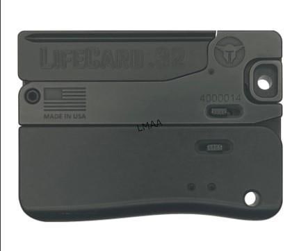 Life Card LC4-32 .32 ACP by Trailblazer: Life Card LC4-32 .32 ACP by Trailblazer Single shot 32 ACP Folding pistol. Serial #4000396 (L973)