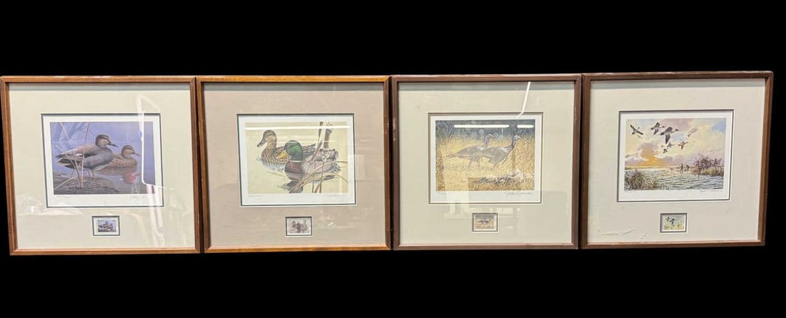 FOUR LIMITED-EDTION DUCK / TURKEY STAMP PRINTS (1 of 5)