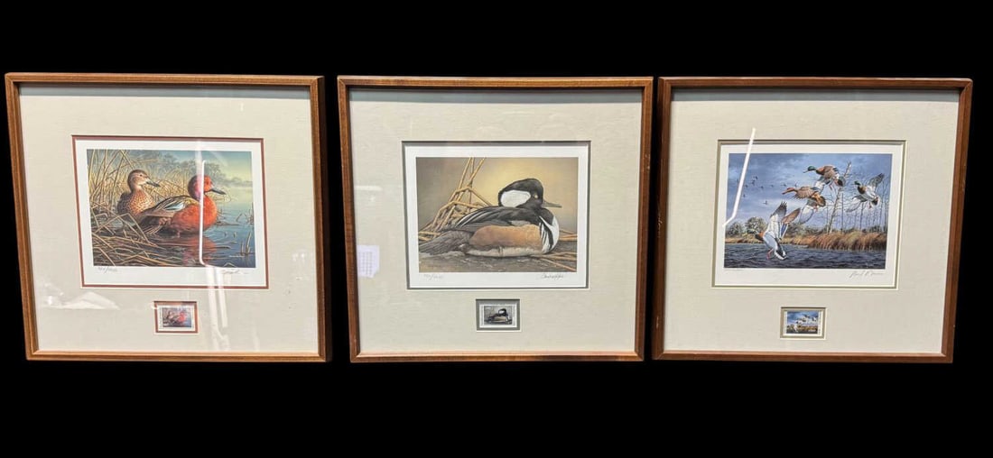 THREE LIMITED-EDTION DUCK STAMP PRINTS (1 of 4)
