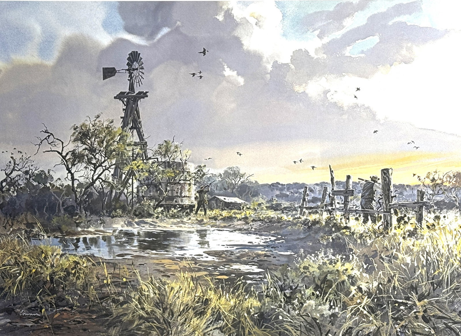 JOHN COWAN LITHOGRAPH HAND SIGNED - 3