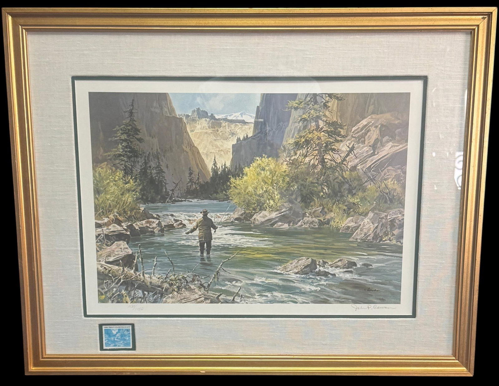 JOHN P COWAN 1982 TROUT UNLIMITED PRINT (1 of 3)