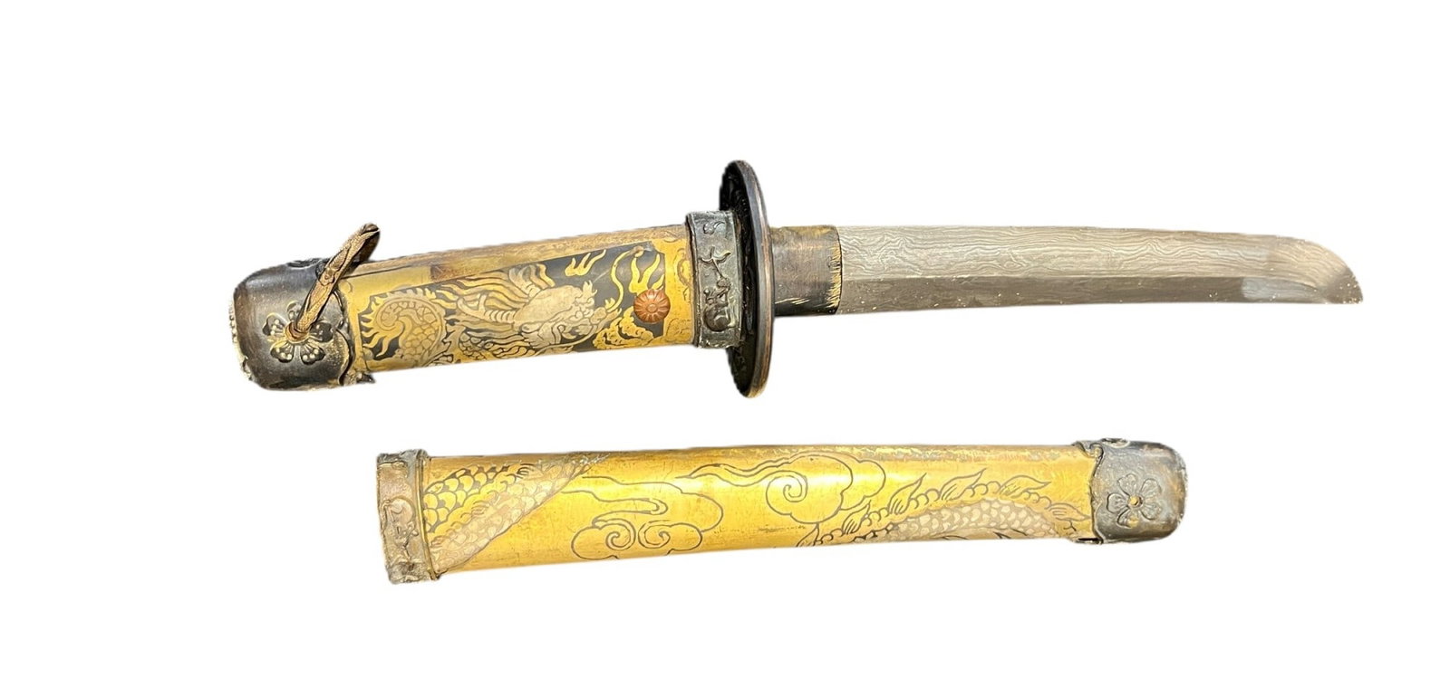 DAGGER & SHEATH: DAGGER & SHEATH. Height: 14 in. by Width: 3 in.