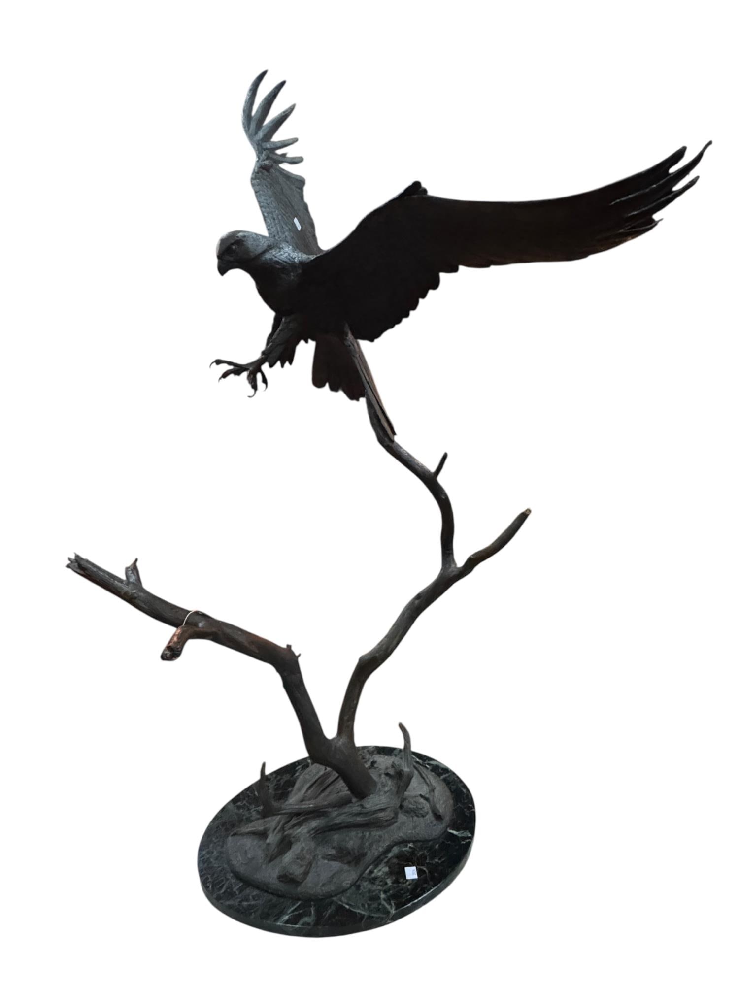 PAUL TADLOCK BRONZE EAGLE SCULPTURE (1 of 13)
