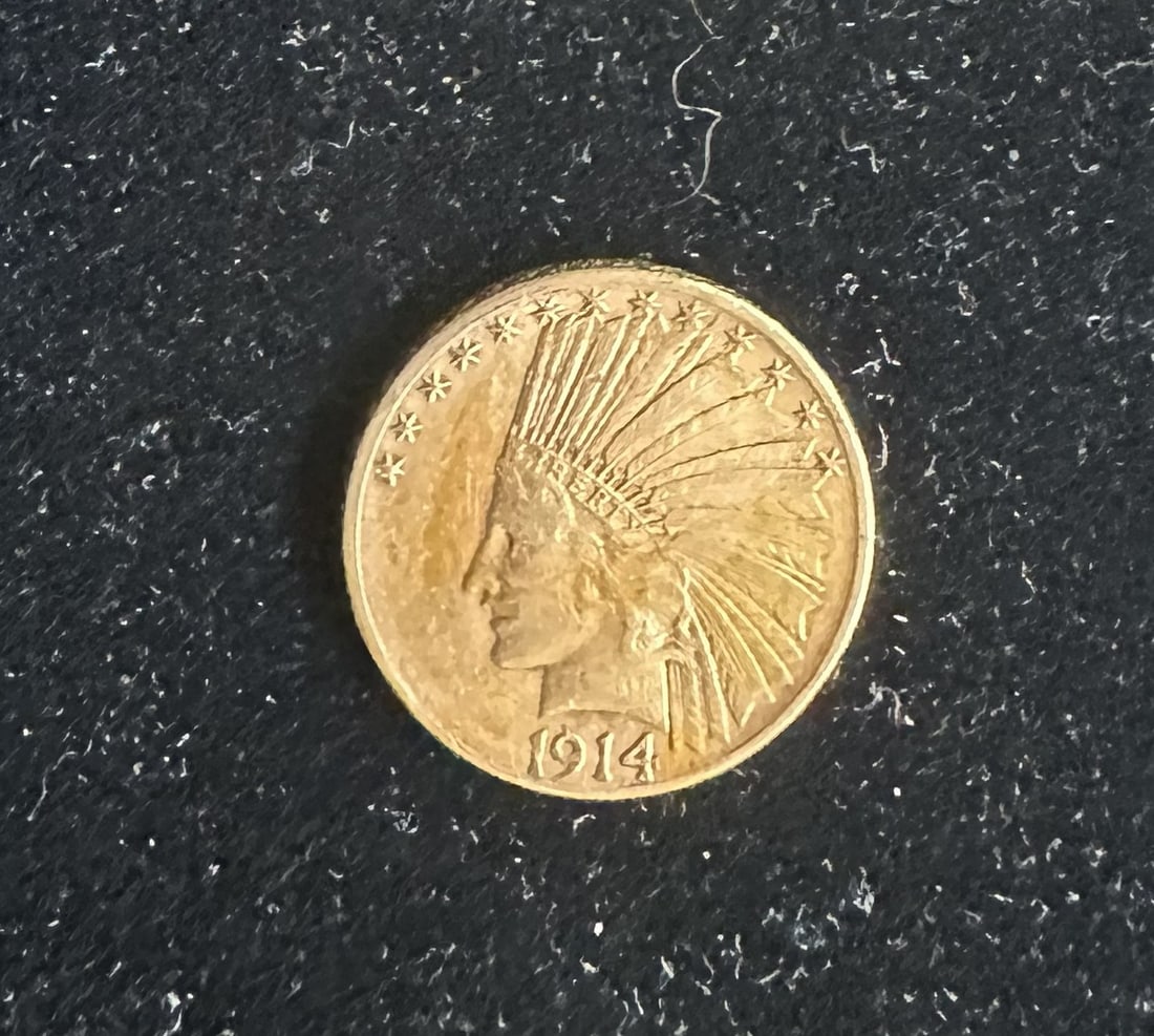 2 1/2 DOLLAR GOLD INDIAN HEAD 1915 COIN: 2 1/2 DOLLAR GOLD INDIAN HEAD 1915 COIN 3.76 GRAMS 21.6 KARATS