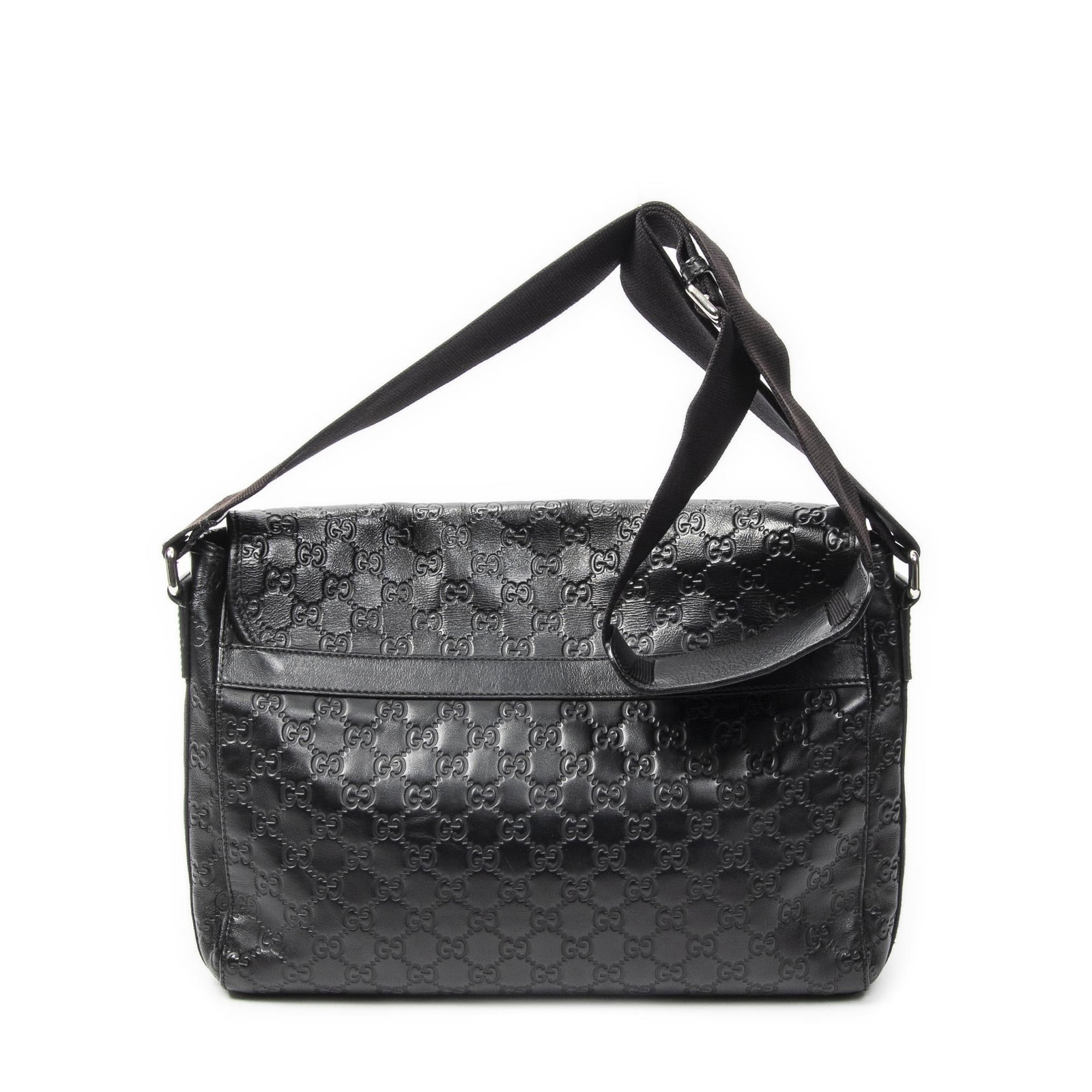 Gucci Rubber Effect Web Medium Messenger Sho - 2