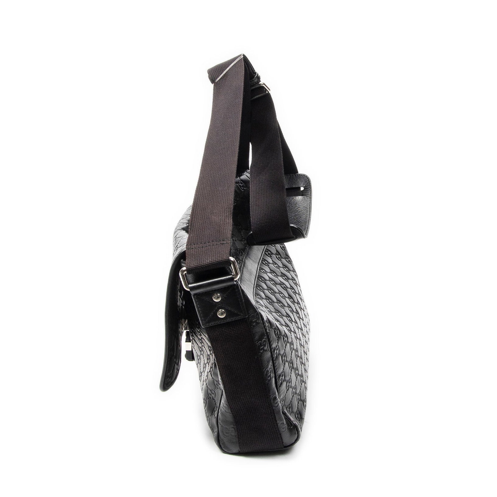 Gucci Rubber Effect Web Medium Messenger Sho - 8