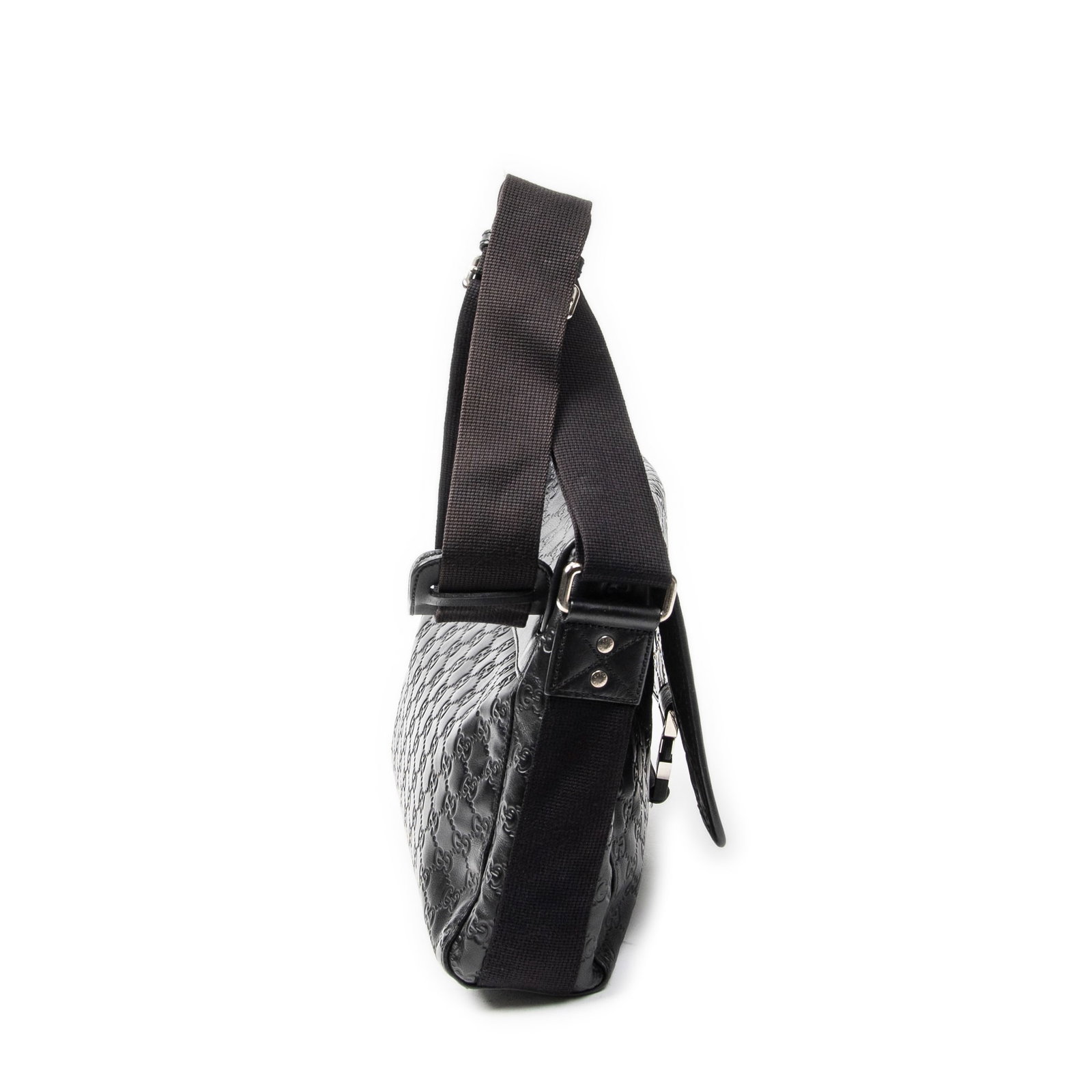Gucci Rubber Effect Web Medium Messenger Sho - 9