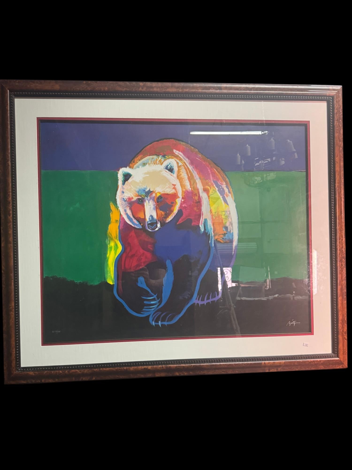 JOHN NIETO (AMERICAN, 1936-2018) GRIZZLY BEAR: JOHN NIETO (AMERICAN, 1936-2018) LIMITED EDTION SERIGRAPH DEPICTING A GRIZZLY BEAR Height: 41 in. by Width: 48