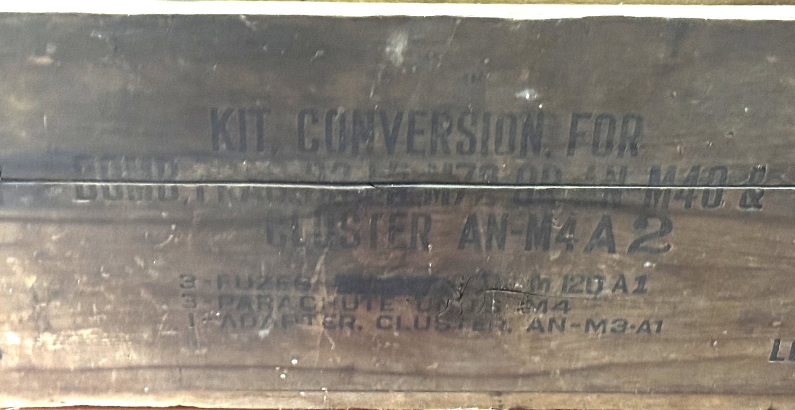 WWII BOMB CRATE (1 of 4)