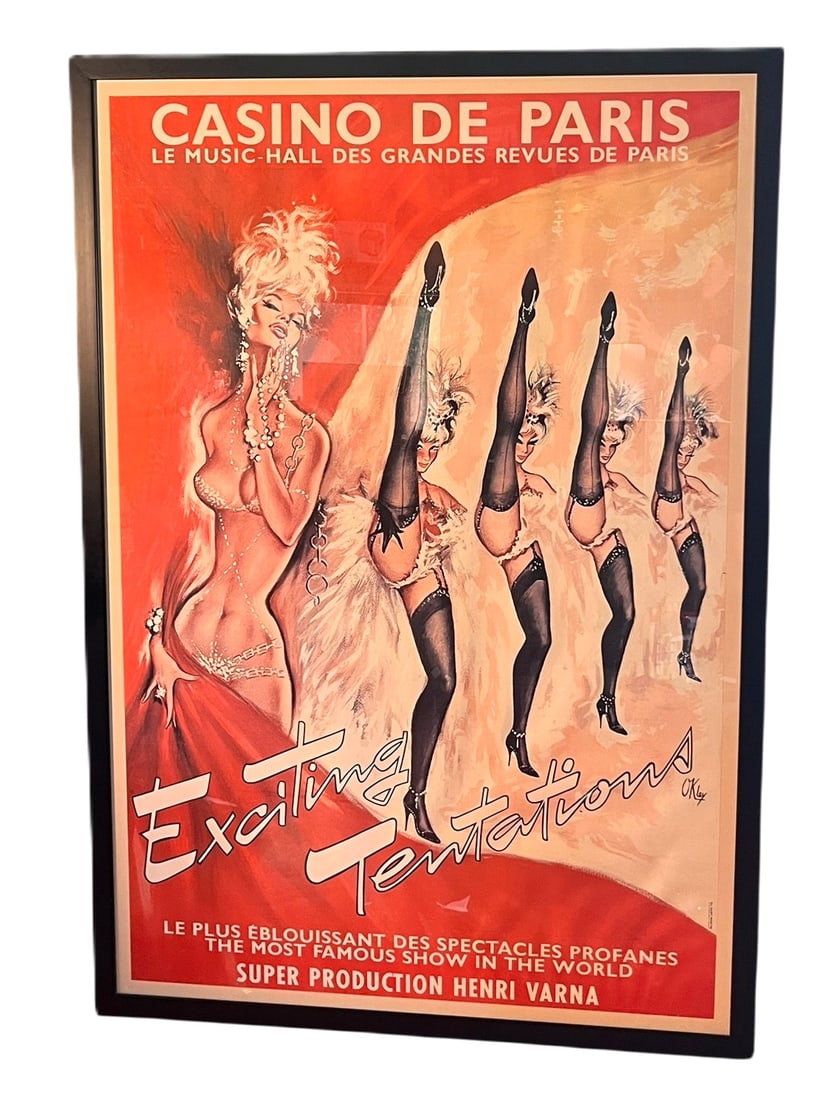 "CASINO DE PARIS" POSTER FRAMED (1 of 2)