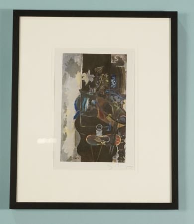 GEORGE BRAQUE \"LE CHAUDRON \"LITHOGRAPH, 1965: GEORGE BRAQUE \"LE CHAUDRON \"LITHOGRAPH, 1965. HAND SIGNED BY BRAQUE IN PENCIL, LOWER RIGHT. PROVENANCE: GALERIE MAEGHT, PARIS. Height: 24 and 14.57 in. by Width: 21 and 10.63 in.