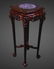 ORIENTAL CARVED ROSEWOOD PEDESTAL