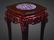 ORIENTAL CARVED ROSEWOOD PEDESTAL - 2