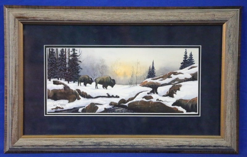 CARLA ROMERO "MISTY PASSAGE": CARLA ROMERO "MISTY PASSAGE" SIGNED PRINT Height: 15 & 7 in. by Width: 25 & 16