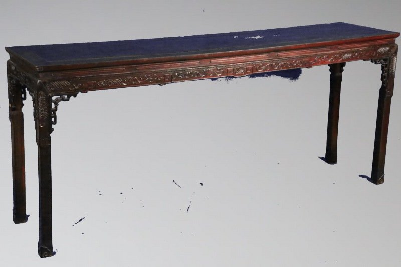 19th CENTURY ALTAR TABLE: 19th CENTURY ALTAR TABLE. Height: 36 in. by Width: 81 in. by Depth: 28 in.