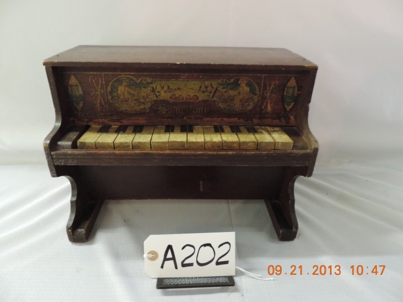 Symphony lithographed front and keys piano: Symphony lithographed front and keys piano. A202