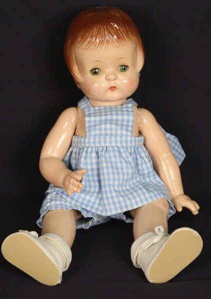 CIRCA 1930 EFFANBEE PANSY-ANN DOLL: CIRCA 1930 EFFANBEE PANSY-ANN DOLL. CRAZING IN EYES, SOLD AS IS. 150 250 100