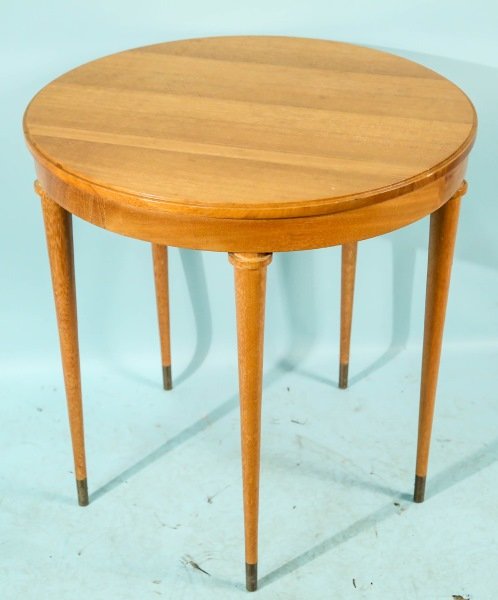 EARLY 1940's PAUL FRANKL LAMP TABLE, BY BROWN SALTMAN: RARE EARLY 1940's PAUL FRANKL FIVE LEGGED LAMP TABLE, MADE BY BROWN SALTMAN. Height: 29 in. by Width: 28 in. by Depth: 28 in.