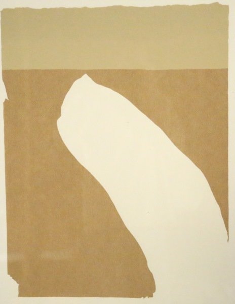 ROBERT MOTHERWELL "FLIGHT PORTFOLIO" SERIGRAPH: ROBERT MOTHERWELL "FLIGHT PORTFOLIO" ORIGINAL SERIGRAPH IN COLORS ON PAPER, EDITION NUMBER 82/250 . SIGNED IN PENCIL, LOWER MARGIN. Height: 36 & 26 in. by Width: 30 & 19 1/2 in.