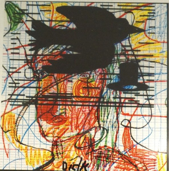 DICK WRAY ABSTRACT SILKSCREEN ONTO METAL: DICK WRAY ABSTRACT SILKSCREEN ONTO METAL.