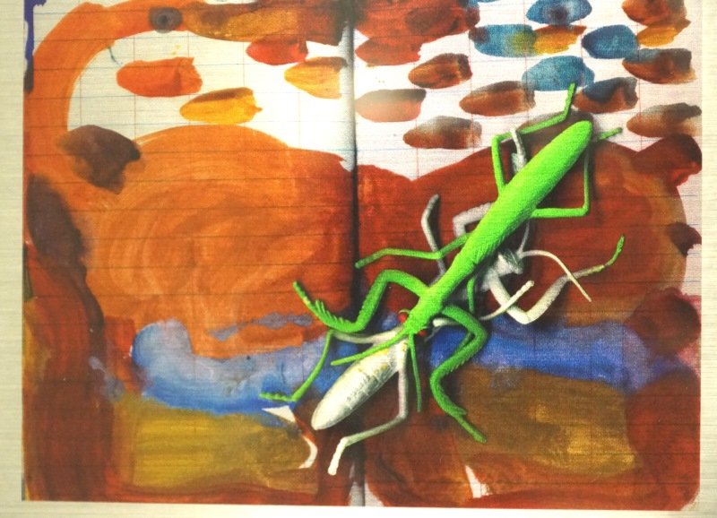 DICK WRAY ABSTRACT SILKSCREEN ONTO METAL: DICK WRAY ABSTRACT SILKSCREEN ONTO METAL. Height: 20 & 6 1/2 in. by Width: 12 & 5 1/2 in.