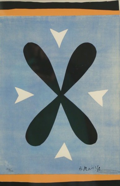 HENRI MATISSE PENCIL NO. & STAMPED SERIGRAPH (1 of 4)