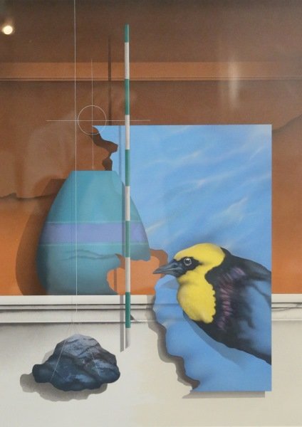 JAMES CANTU "BIRD & VASE" SIGNED & NUMBERED PRINT (1 of 5)