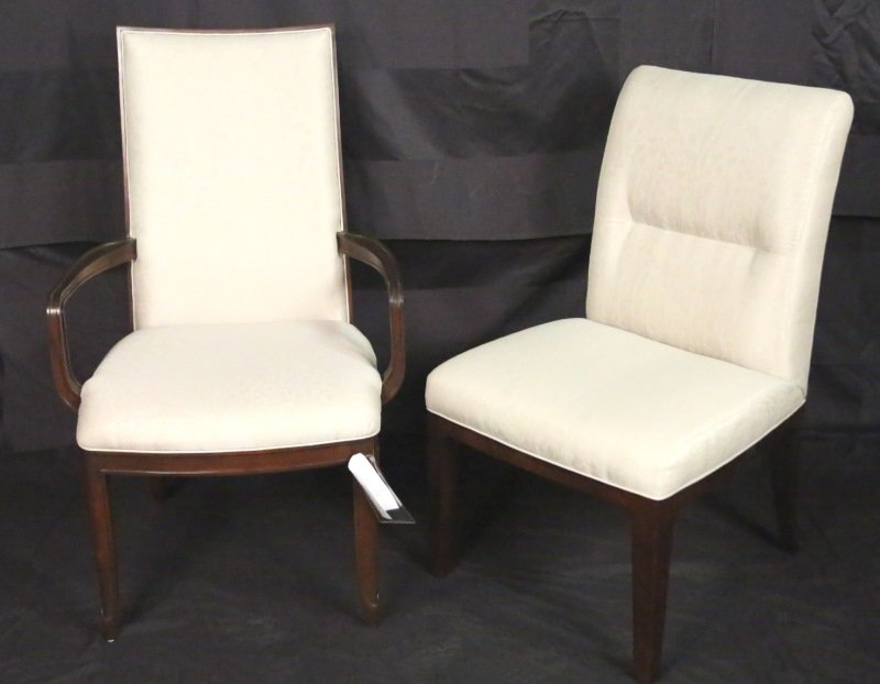 SET OF EIGHT BAKER WALNUT DINING CHAIRS (1 of 3)