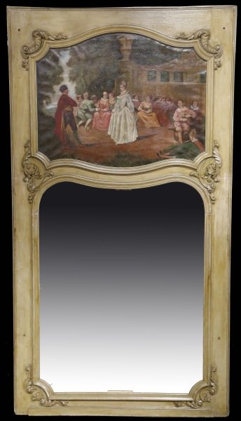 19th CENTURY TRUMEAU MIRROR (1 of 5)