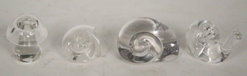 MIXED LOT OF FOUR CRYSTAL ANIMALS (1 of 1)