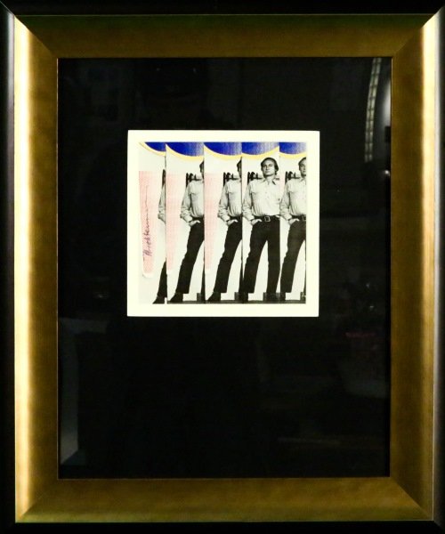 ROY LICHTENSTEIN BLACK AND WHITE MEN SIGNED PRINT (1 of 2)