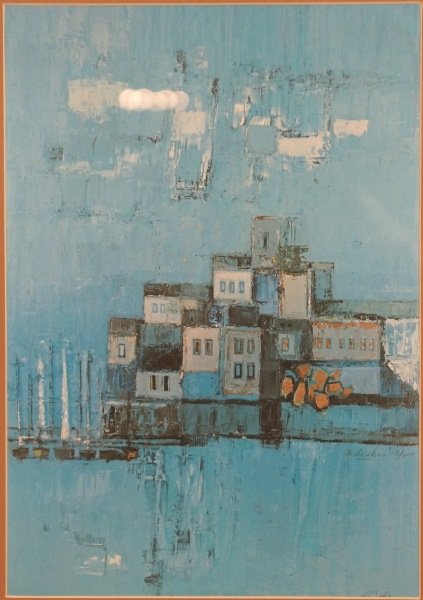 DAVID ADICKES "HARBOR SCENE" #18/20 (1 of 2)